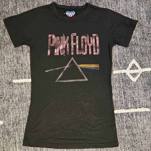 Junk Food Clothing Tops - Pink Floyd BlackT-Shirt - Junk Food Clothing